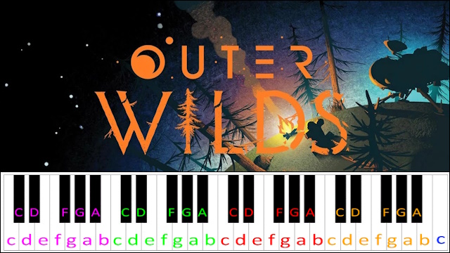 Timber Hearth by Andrew Prahlow (Outer Wilds) Piano / Keyboard Easy Letter Notes for Beginners