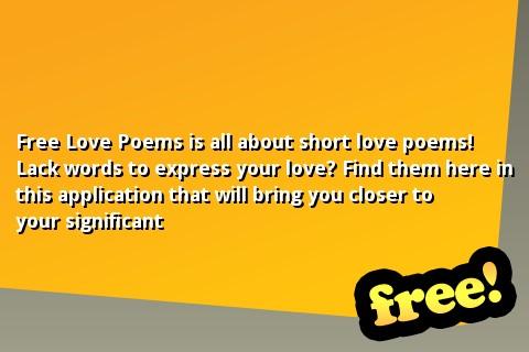 Free Love Poems