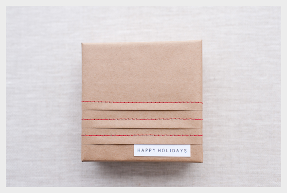 paper fix | stitched gift wrapping