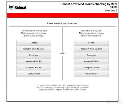 Bobcat Advance Troubleshooting System BATS [11.2017] Full Download + Instruction