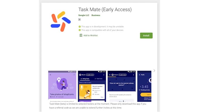 Google'dan Yeni Para Kazanma Yöntemi : Task Mate Nedir ?