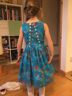 butterfly party dress back view