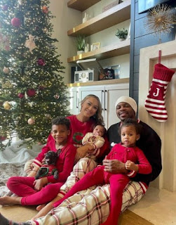 Alexis Gale with her husband Jimmie Allen & their kids