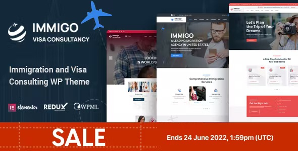 Best immigration and Visa Consulting WordPress Theme