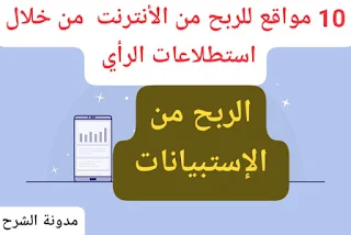 الربح من مواقع الإستبيانات