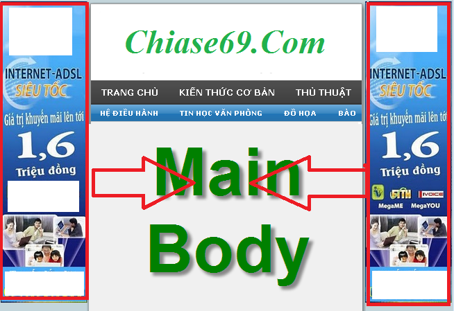 Code tạo banner quảng cáo banner chạy dọc 2 bên Blogspot và web