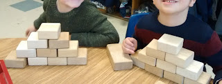 egyptian pyramids out of wooden blocks