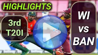 WI vs BAN 3rd T20I