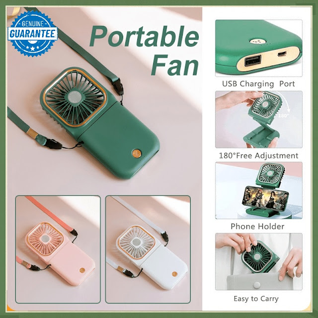 Portable Folding Hanging Neck Fan