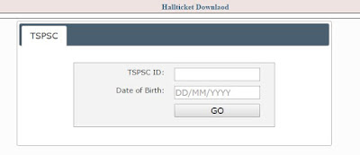 TSPSC Hall Ticket Download for AE's in Various Engineering Subordinate Service