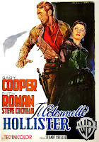 IL COLONNELLO HOLLISTER. Cartel foglio: 100 x 140 cms. Italia. Arte: Luigi Martinati. Impresión: A. P. E., Roma. DALLAS, CIUDAD FRONTERIZA. Dallas. 1950. Estados Unidos. Dirección: Stuart Heisler. Reparto: Gary Cooper, Ruth Roman, Steve Cochran, Raymond Massey, Barbara Payton, Leif Erickson, Antonio Moreno, Jerome Cowan, Reed Hadley, Gil Donaldson.