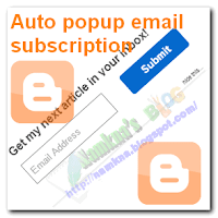 Hộp đăng ký qua email dạng Popup xổ dọc cho blogger/blogspot