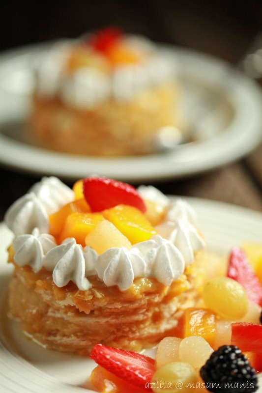 PUDING JAGUNG LAPIS BISKUT - masam manis