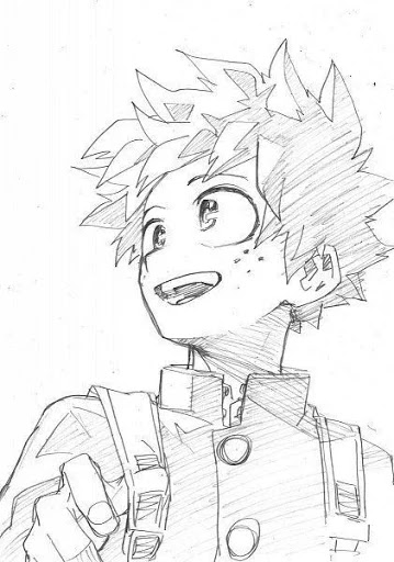 Como Dibujar a Deku Paso a Paso Boku No Hero Academia