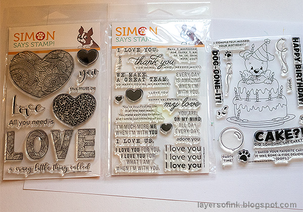 Layers of ink - Simon Says Stamp You are Loved Collection.