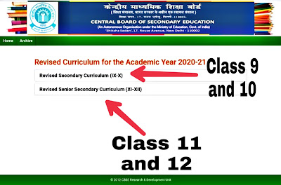 Revised CBSE Syllabus