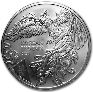 2020 South Korea 1 oz Silver Phoenix BU