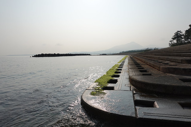 鳥取県の日吉津の親水護岸