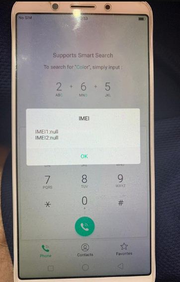 Cara Repair IMEI Oppo A83 CPH1729 Null Tidak Diketahui Tidak ada Jaringan No Service No Network