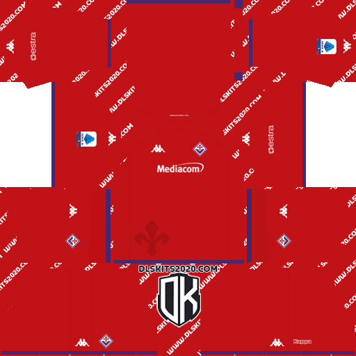 ACF Fiorentina DLS Kits 2022-2023 Kappa - Dream League Soccer Kit (Goalkeeper Away)