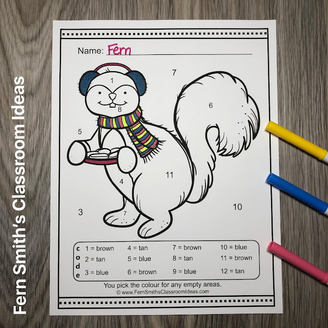 Download These Twenty Christmas Critters Kindergarten Know Your Numbers and Colors Worksheets Resource for Your Classroom Today!