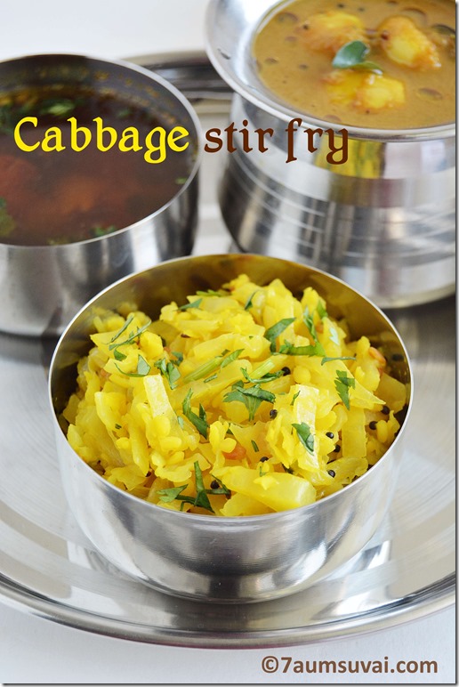 Cabbage stir fry 