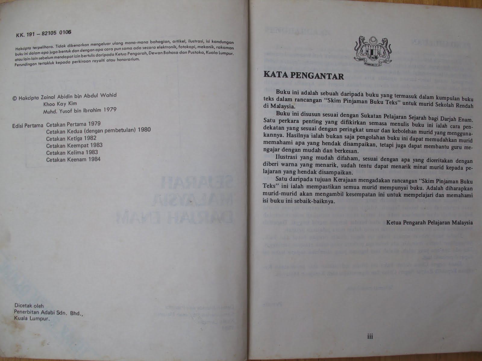 Buku Sejarah Malaysia Darjah Enam  Blues Riders