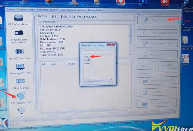 VVDI BIMTool Repair BMW CAS3++ After Bad Flash 20