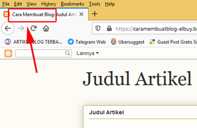 edit html judul postingan artikel