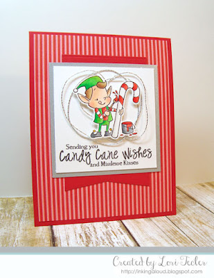 Candy Cane Wishes card-designed by Lori Tecler/Inking Aloud-stamps and dies from SugarPea Designs