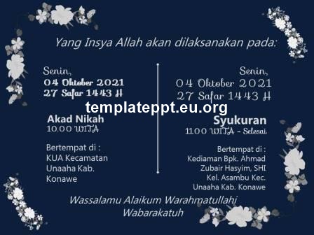 Slide 6 template power point undangan pernikahan islami gratis