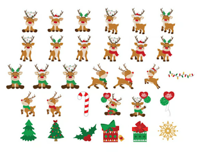 Christmas Reindeer Clipart