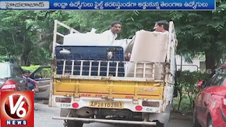  Clashes Between Telangana and Andhra Welfare Department employees