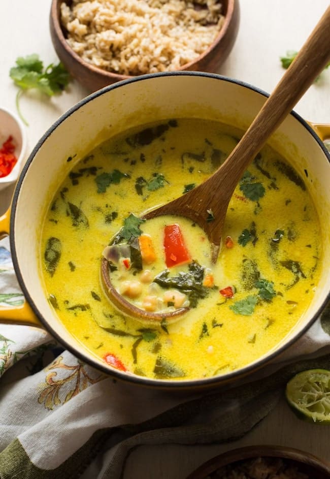 CHICKPEA LIME & COCONUT SOUP #vegan #diet