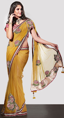 Beautiful Stylish Party Wear Sarees Designs For Girls