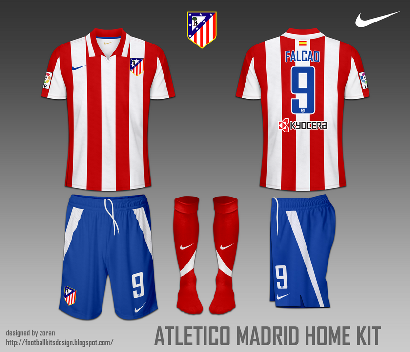 football kits design: Atletico Madrid fantasy kits