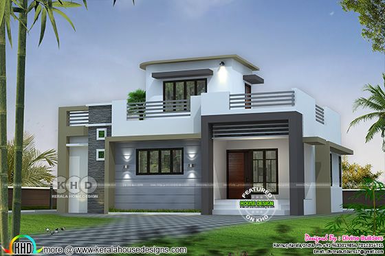 20 Lakhs cost estimated 1227 square feet house Kerala 