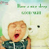 Cute Baby With Teady Bear Wishes Good Night Wallpaper With Message