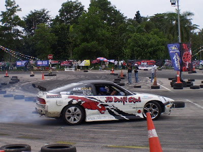 Car on drifting