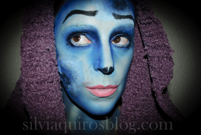 Maquillaje Halloween 8: Novia Cadaver, Halloween Make-up 8: Corpse Bride, efectos especiales, special effects, Silvia Quirós