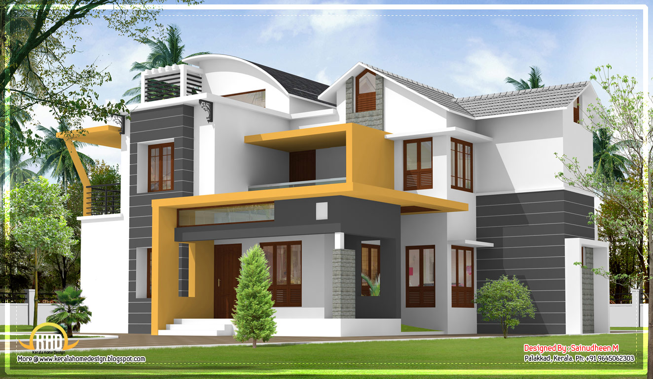 Modern contemporary Kerala home design - 2270 Sq.Ft. | Indian Home ...