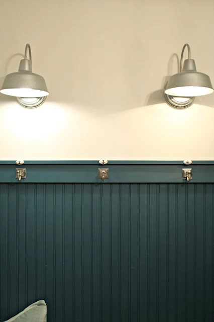 Beadboard in mud room