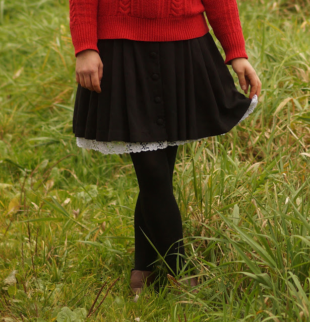 pillar box red jumper 