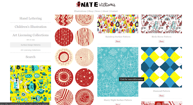 Seção dedicada aos Patterns do site do Nate Williams.