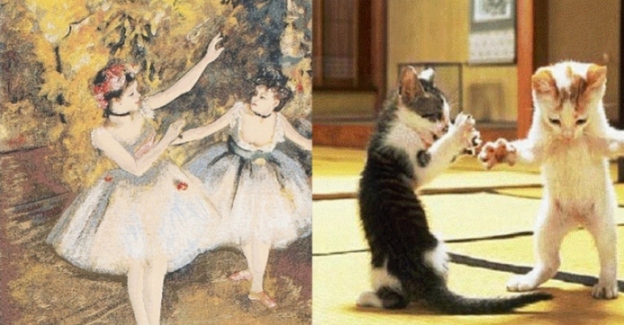 kucing peniru lukisan