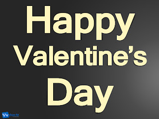 Happy Valentine's Day Text Simple HD Wallpaper Dark Grey