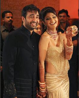 Actress Shilpa Shetty and Raj Kundra’s reception stills