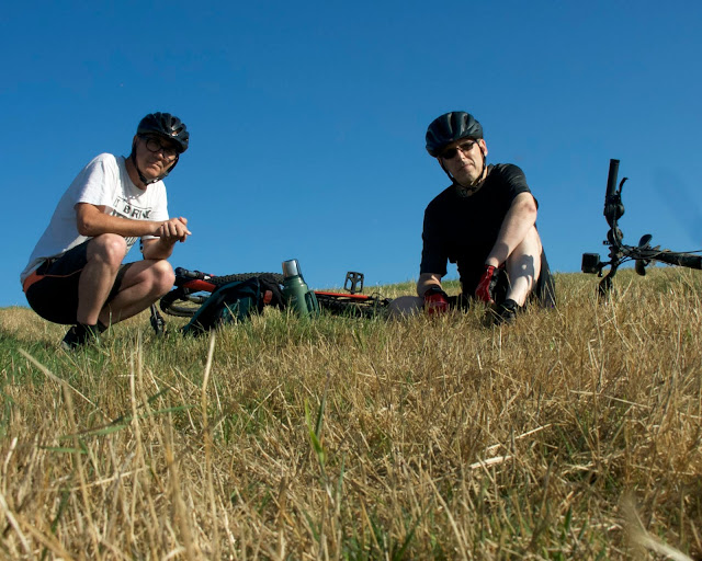 stop for tea in a field