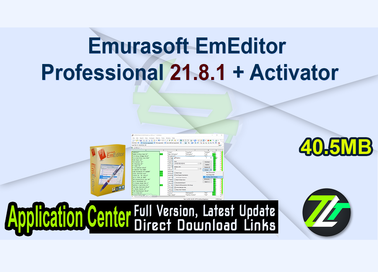 Emurasoft EmEditor Professional 21.8.1 + Activator