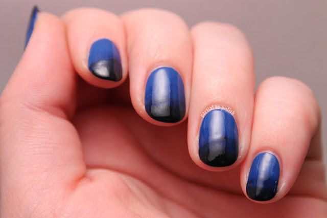 Blue Gradient Nails